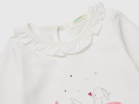 T-shirt com folhos na gola - ucb_image_DS1