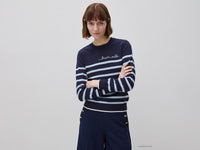 Camisola às riscas com texto bordado - ucb_image_F