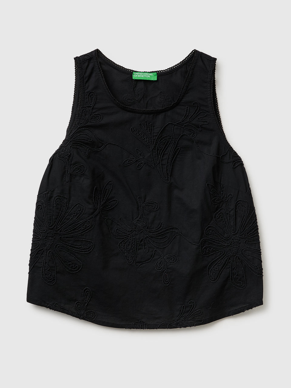 Tank top with floral embroidery - ucb_image_FS