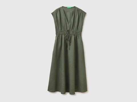 Flared dress in pure linen - ucb_image_FS