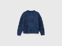 Camisola de gola redonda em chenille - ucb_image_BS