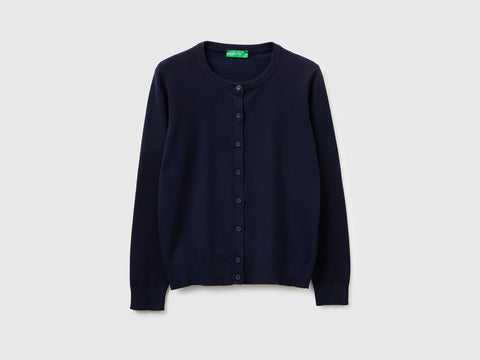 Cardigã azul-escuro em algodão tricot - ucb_image_FS