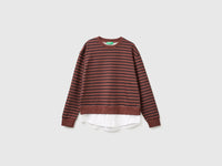 Sweat às riscas com inserção de camisa - ucb_image_FS
