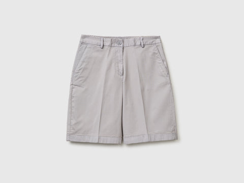Regular fit Bermuda shorts with turn-ups - ucb_image_FS