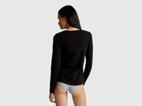 T-shirt de manga comprida em algodão super stretch - ucb_image_B
