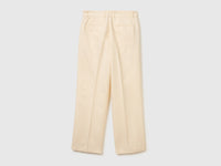 Wide-leg trousers in linen blend - ucb_image_BS