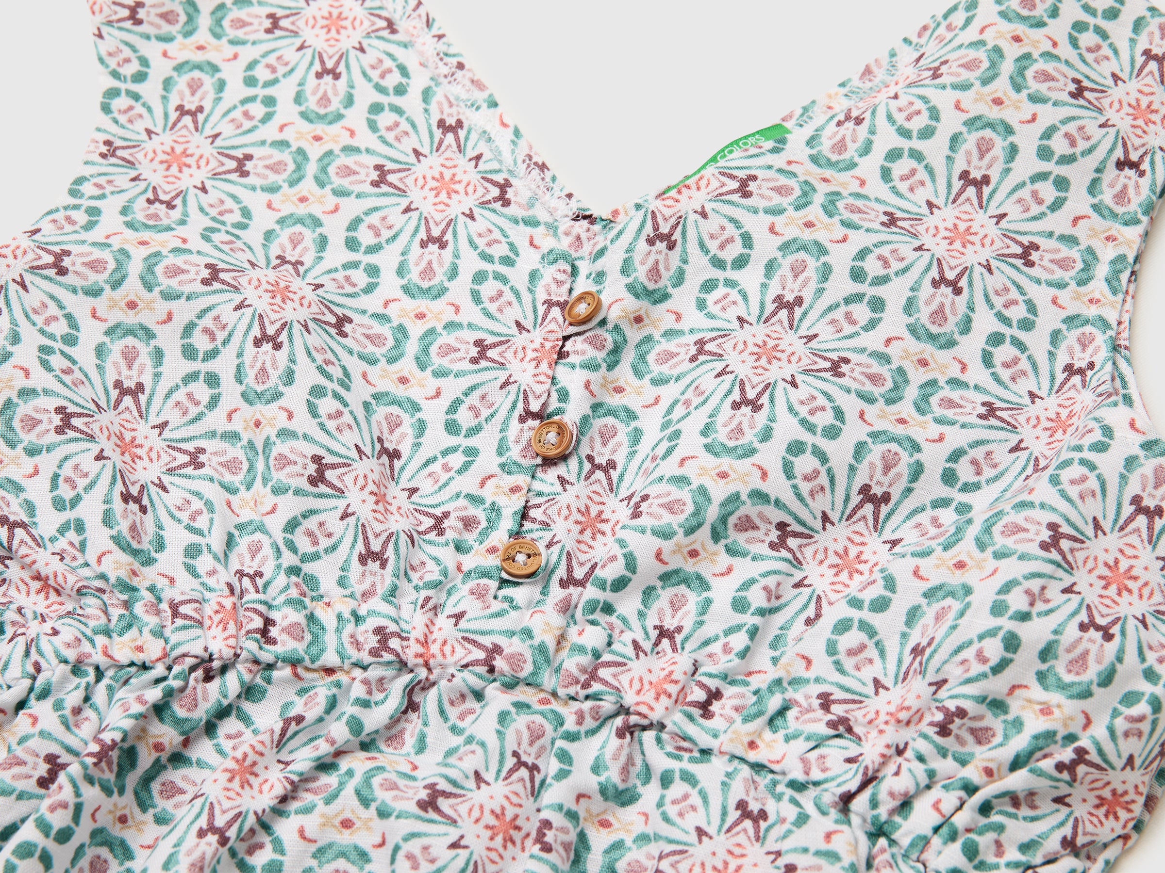 Vestido às flores em mistura de linho - ucb_image_DS1