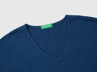 V-neck sweater in linen blend - ucb_image_DS1