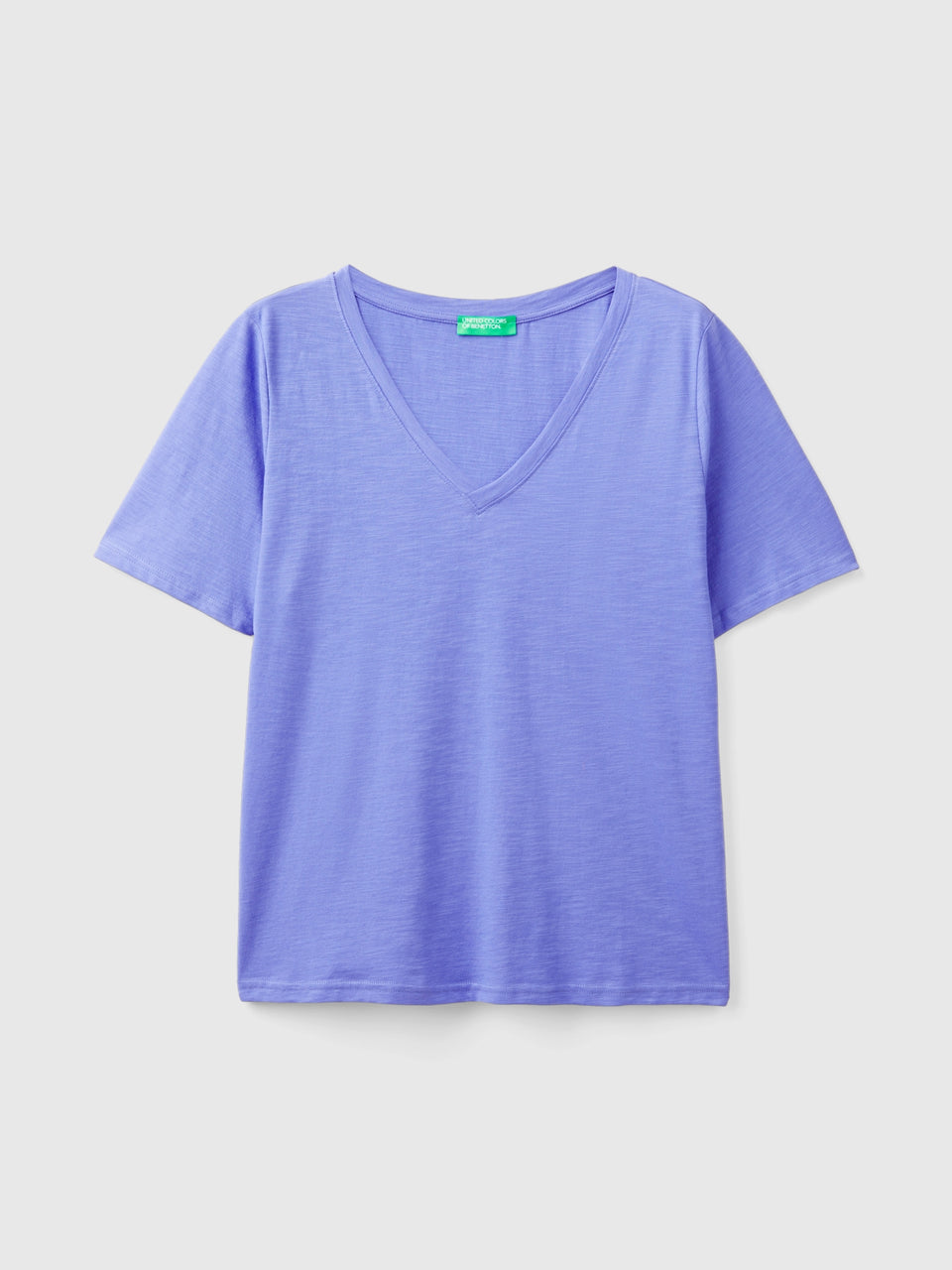 T-shirt decote em V em algodão flamé - ucb_image_FS
