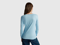 T-shirt de manga comprida com logótipo glitter - ucb_image_B
