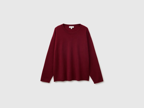 Camisola de gola redonda em mistura de lã e caxemira - ucb_image_FS