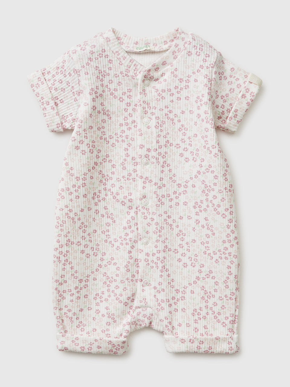 Ribbed printed short playsuit - ucb_image_FS