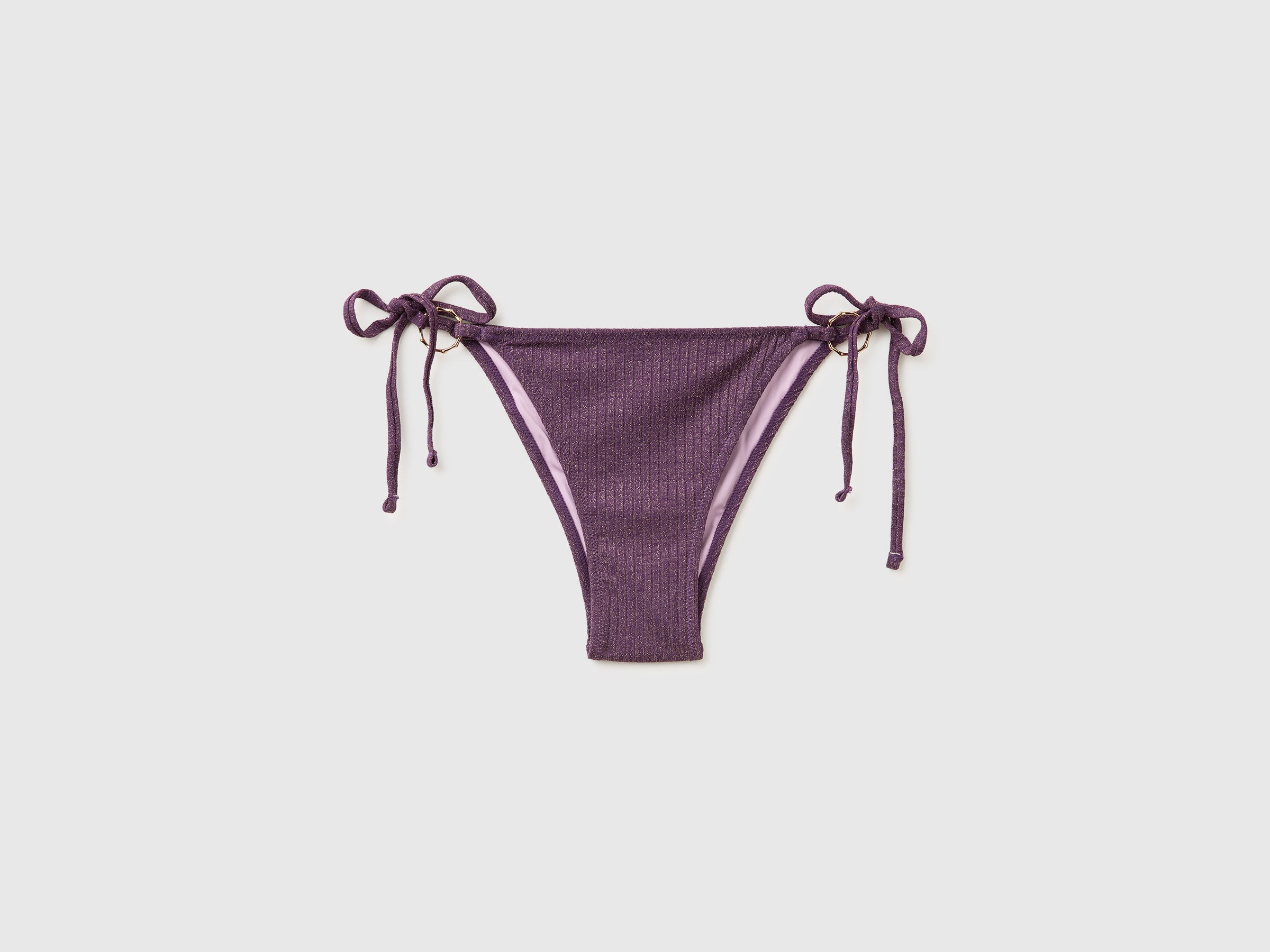 Ribbed swim briefs with lurex and laces - ucb_image_FS
