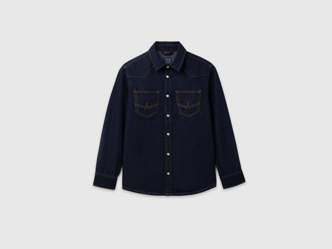 Camisa western de jeans escuro - ucb_image_FS