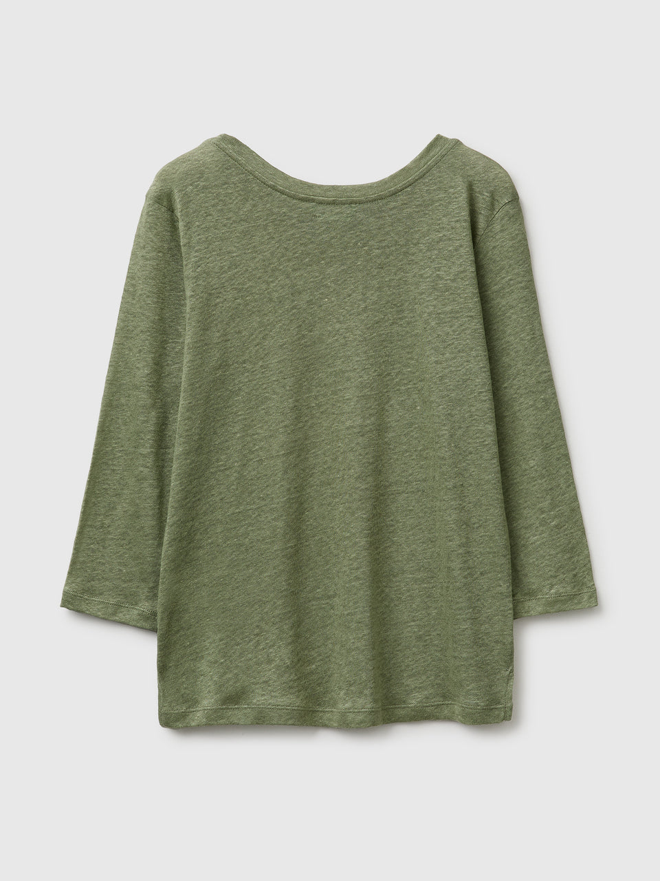 Boat-neck T-shirt in pure linen - ucb_image_BS