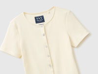 T-shirt canelada com botões - ucb_image_FY