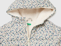 Casaco acolchoado estampado às flores com capuz - ucb_image_DS1