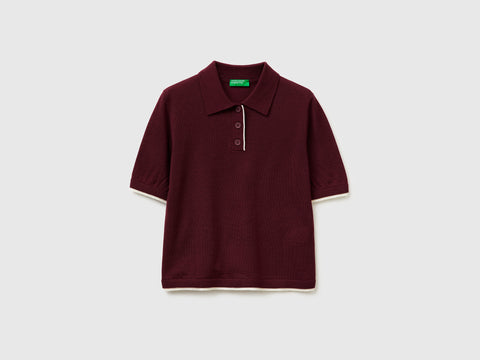 Camisola polo 100% lã Merino - ucb_image_FS