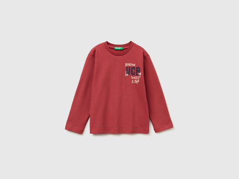 T-shirt de gola redonda em algodão quente - ucb_image_FS