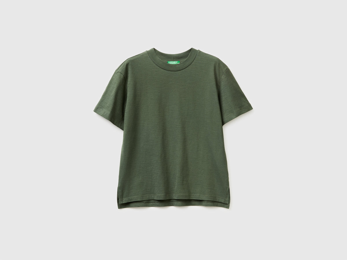 Crew neck t-shirt in lightweight cotton - ucb_image_FS