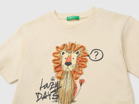 T-shirt with lion print - ucb_image_DS1
