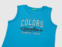 Organic cotton tank top with logo print - ucb_image_DS1