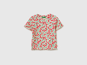 T-shirt imprimé côtelé