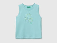 Organic cotton tank top with logo print - ucb_image_FS