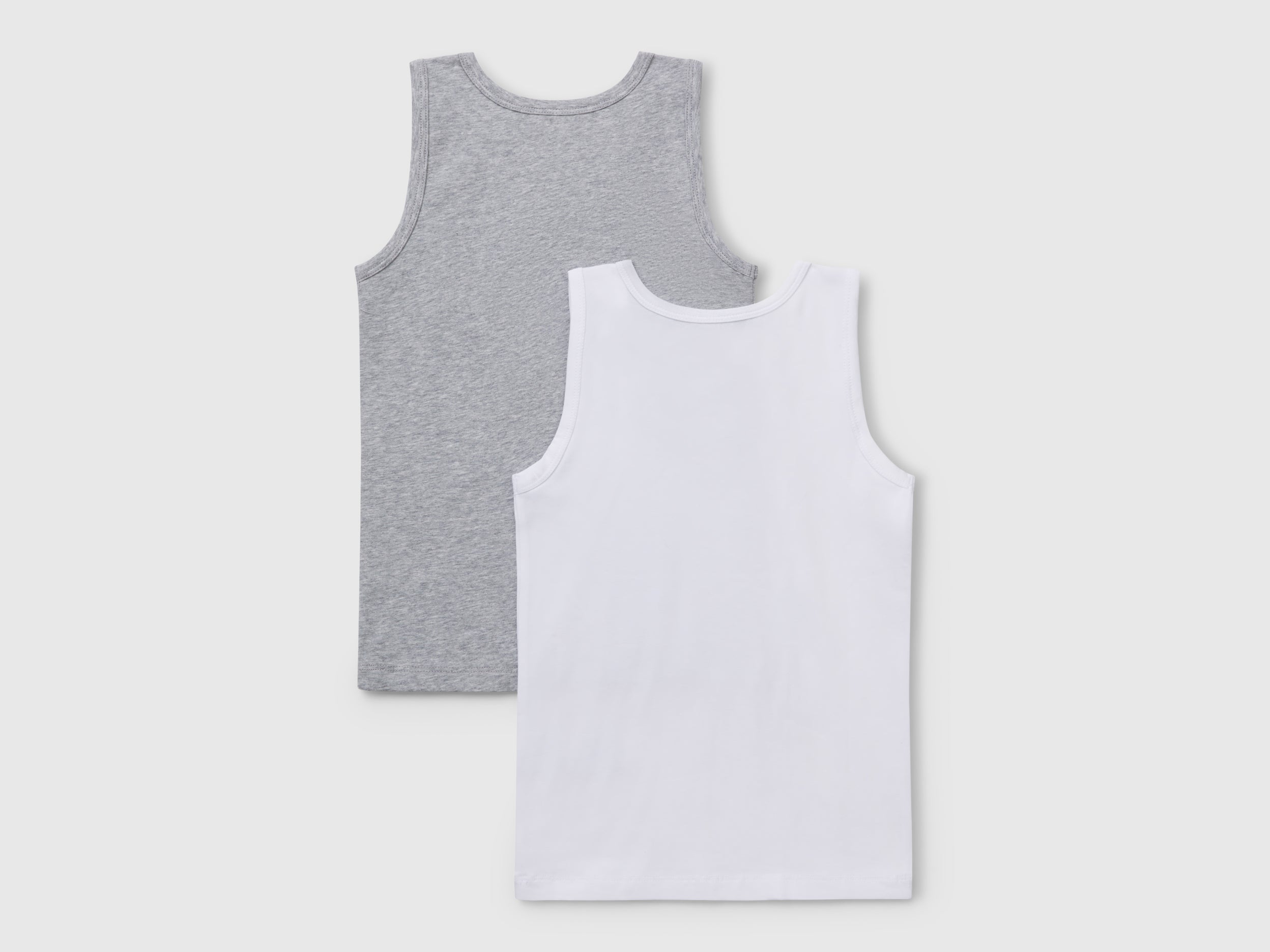 Duas t-shirts sem mangas em algodão orgânico stretch - ucb_image_BS