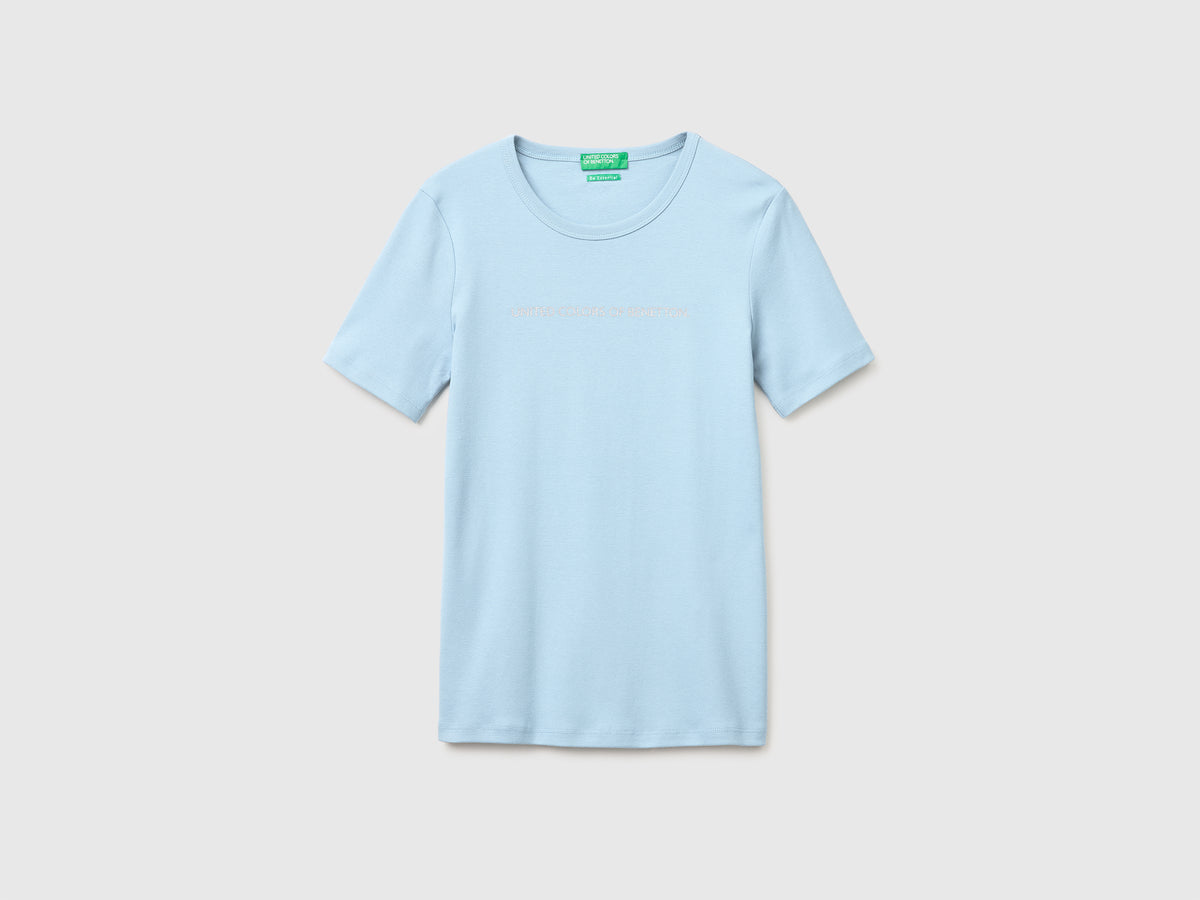 Short sleeve t-shirt with glitter logo - ucb_image_FS