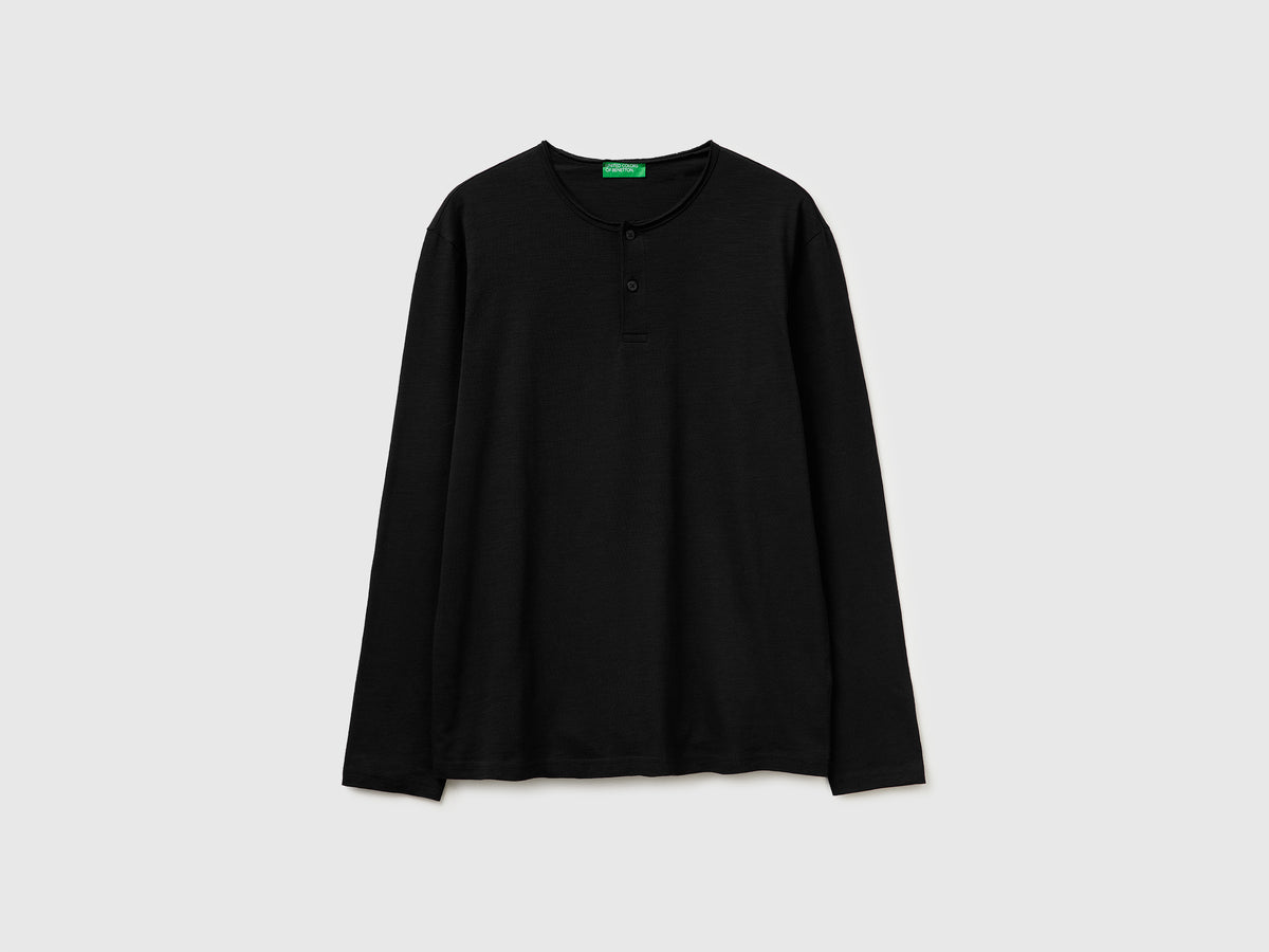 T-shirt with henley neck - ucb_image_FS