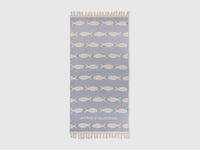 Toalha de praia jacquard com peixes azuis - ucb_image_BS