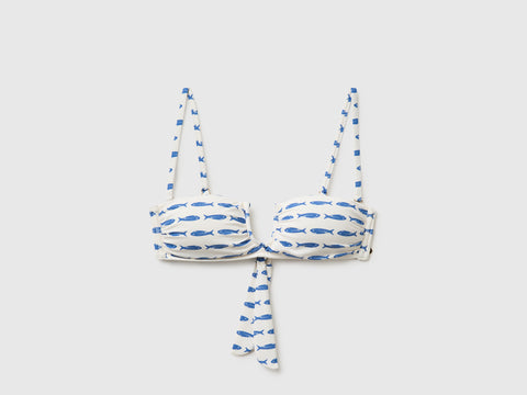 Bandeau de biquíni com estampado sardinhas - ucb_image_FS