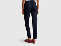 Chinos slim fit em algodão azul-escuro - ucb_image_B