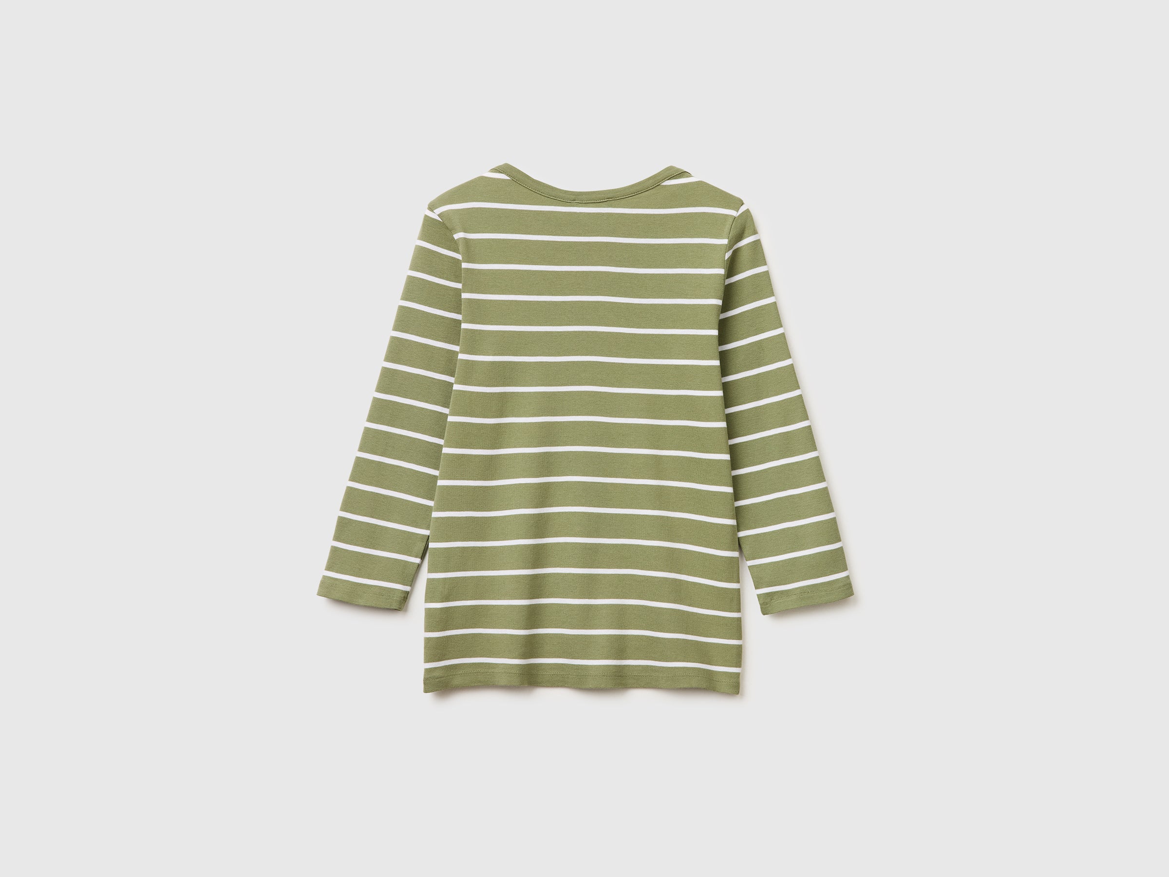 T-shirt às riscas com decote à barco - ucb_image_BS