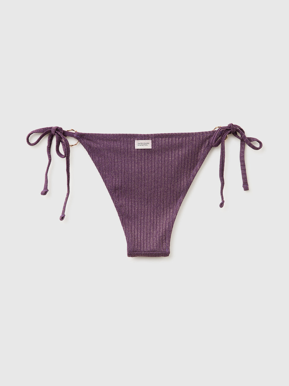 Ribbed swim briefs with lurex and laces - ucb_image_BS