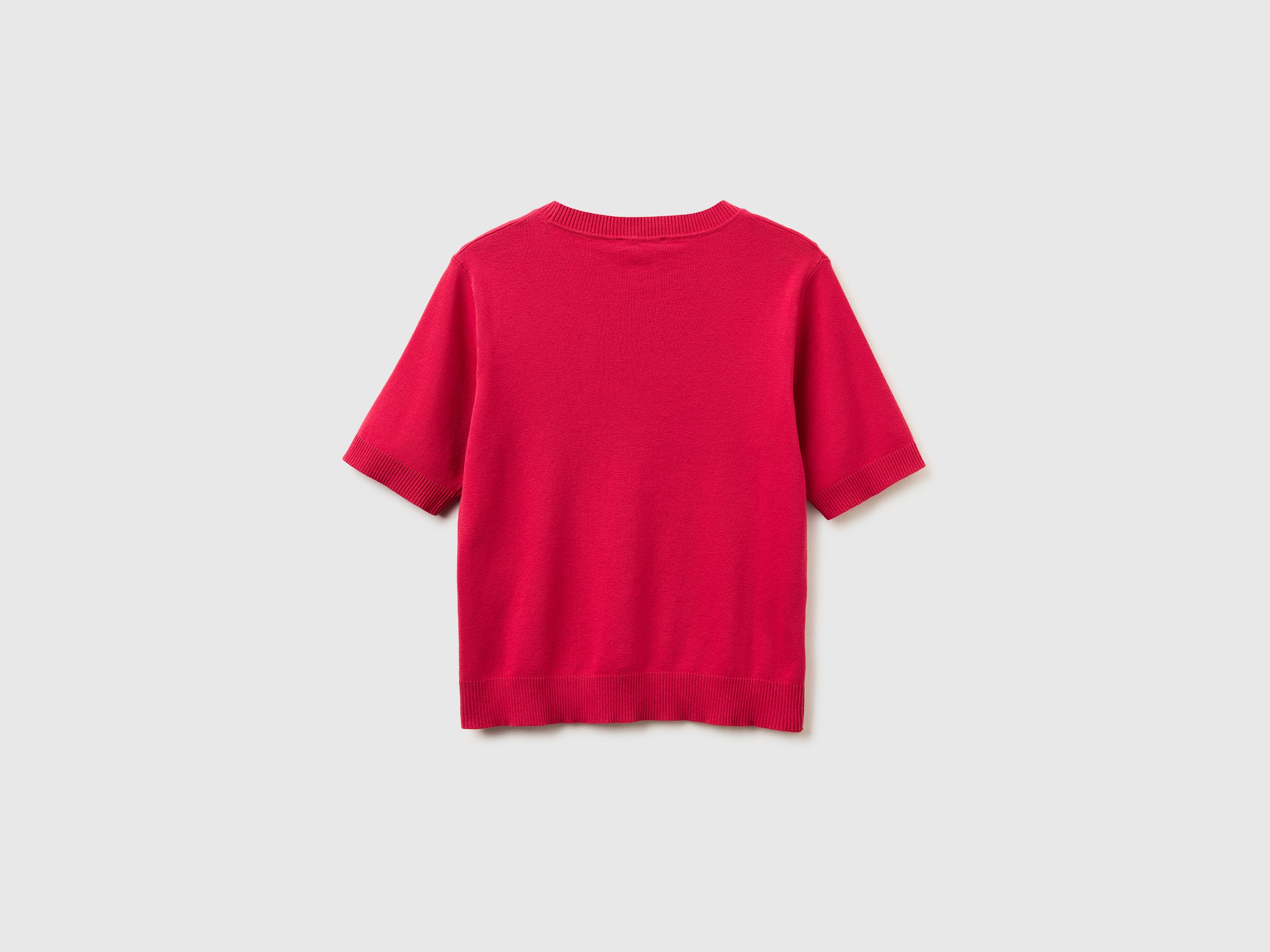 Strawberry red short sleeve sweater - ucb_image_BS