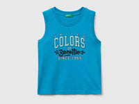 Organic cotton tank top with logo print - ucb_image_FS