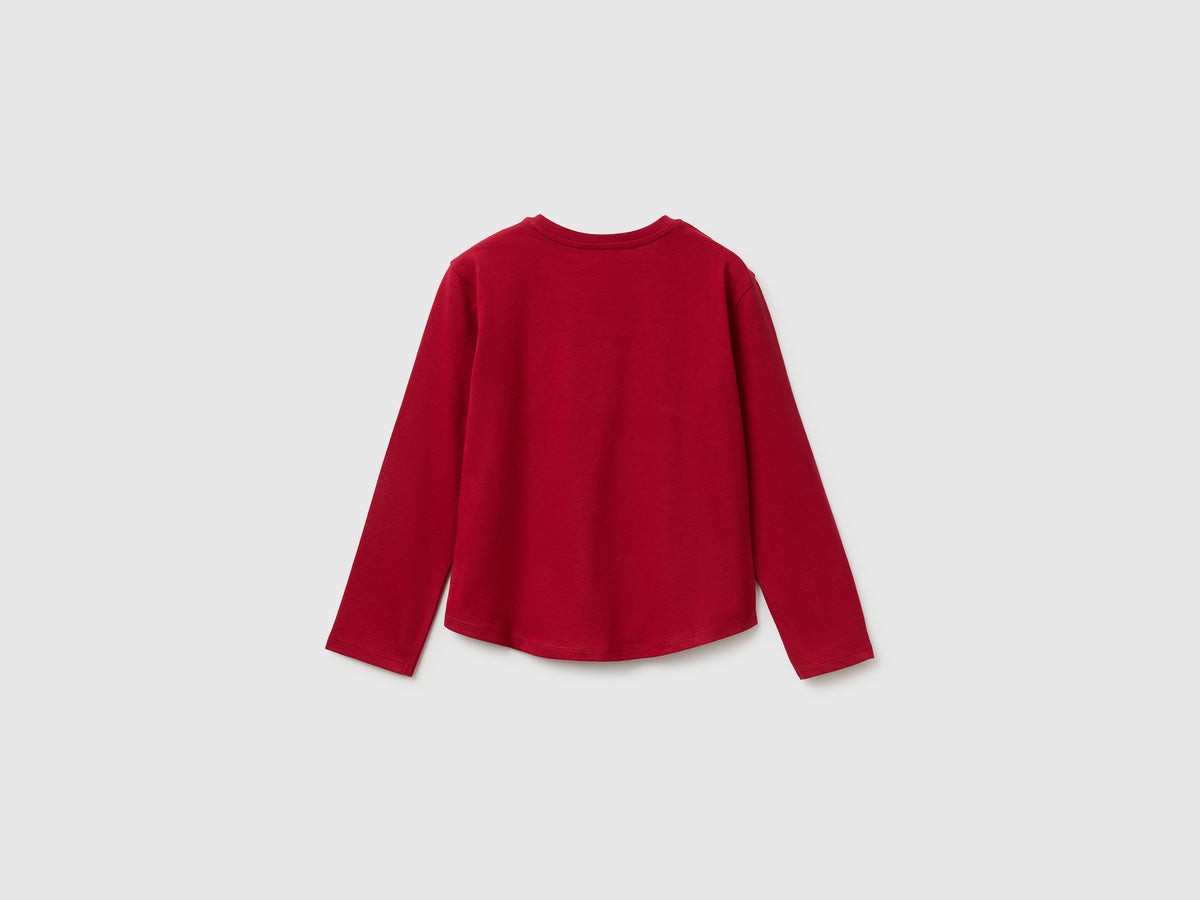 T-shirt com lantejoulas em algodão orgânico - ucb_image_BS