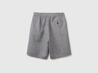 Regular fit Bermuda shorts in linen blend - ucb_image_BS