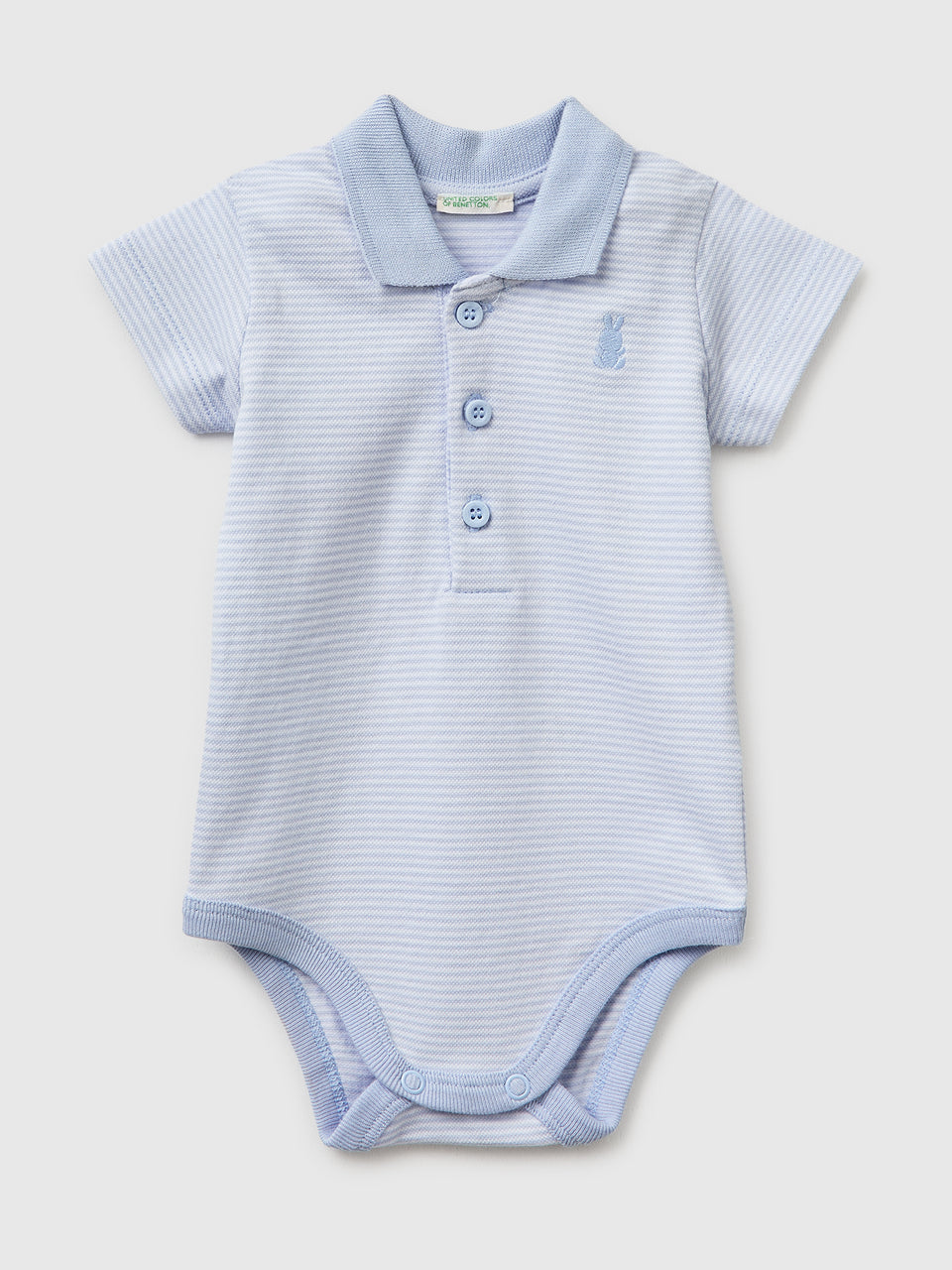Polo onesie in stretch cotton - ucb_image_FS