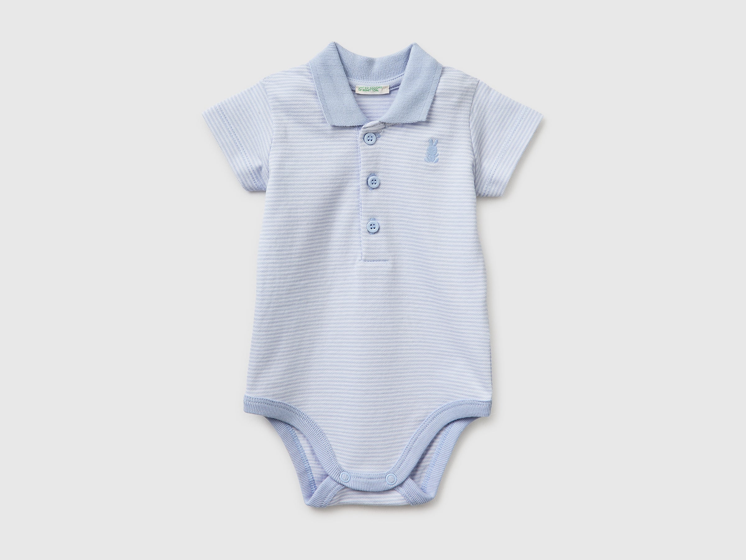 Polo onesie in stretch cotton - ucb_image_FS