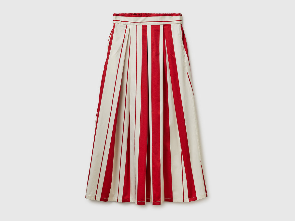 Striped satin midi skirt - ucb_image_FS