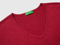 Camisola decote em V em mistura de linho - ucb_image_DS1