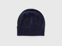 Gorro azul-escuro em pura lã Merino - ucb_image_BS