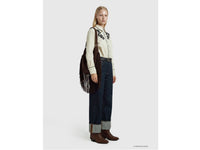 Jeans cropped com dobra lavagem rinse - ucb_image_FY