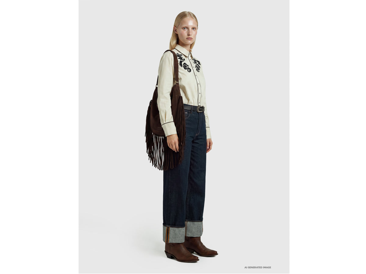 Jeans cropped com dobra lavagem rinse - ucb_image_FY
