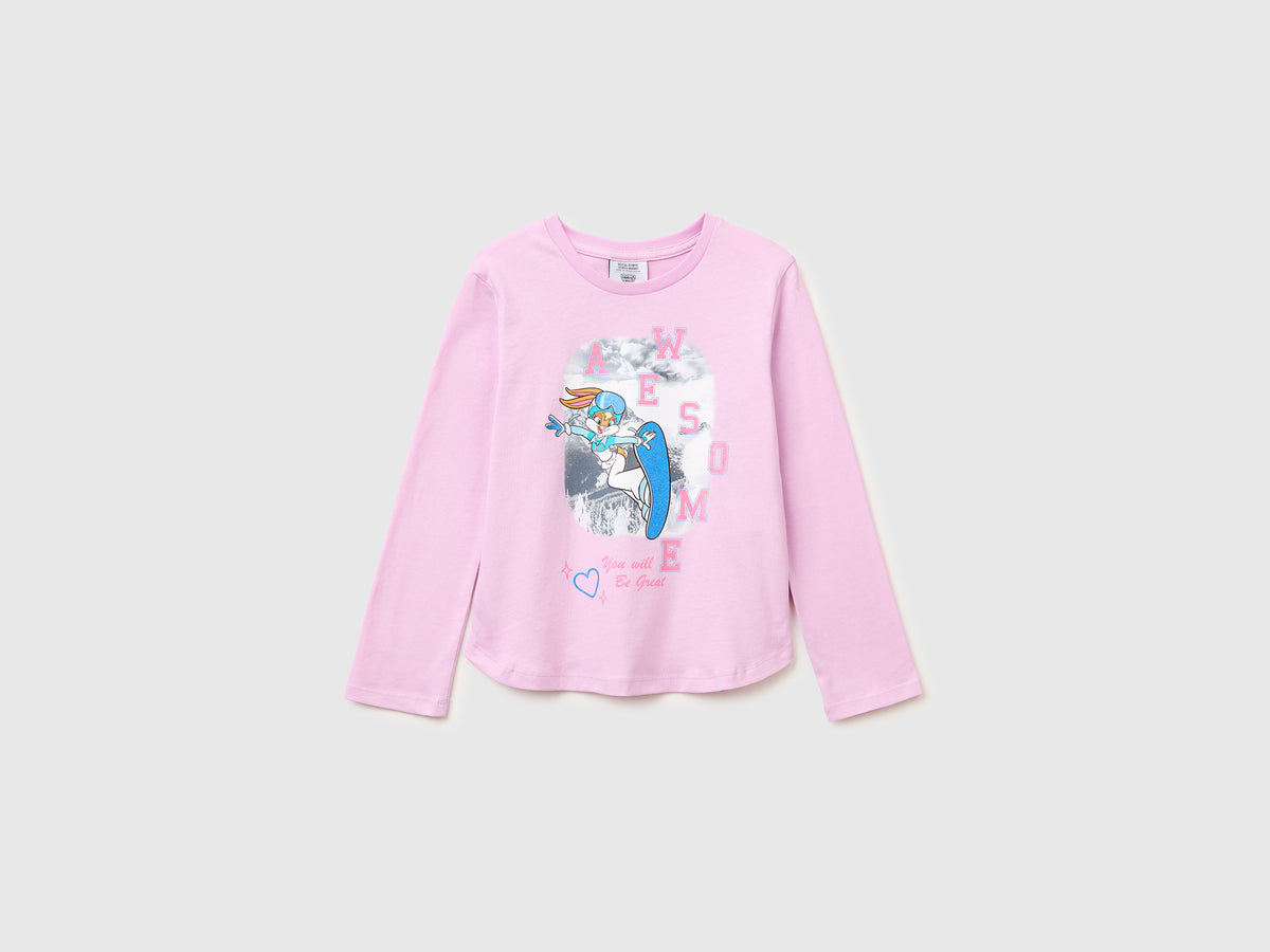 Looney Tunes x Olympic Collection lilac t-shirt - ucb_image_FS