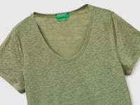 Round-neck T-shirt in pure linen - ucb_image_DS1