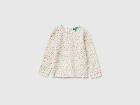 T-shirt às flores em algodão stretch - ucb_image_FS